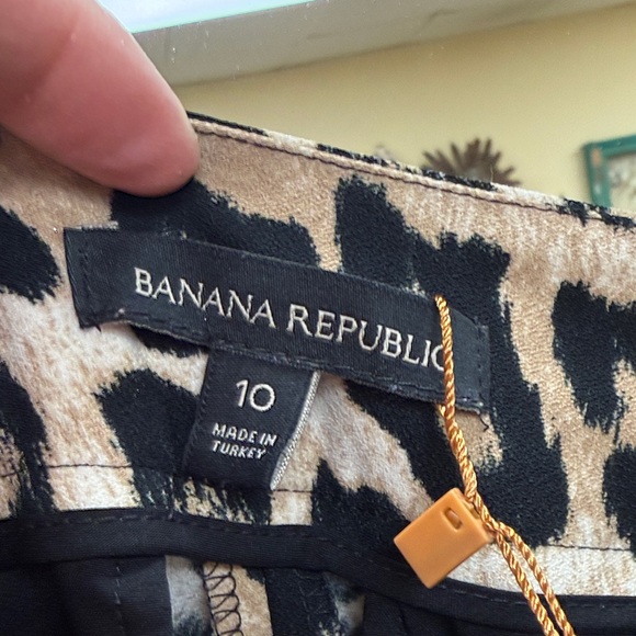 Banana Republic Leopard Print Wide Leg Pants - Picture 3 of 3